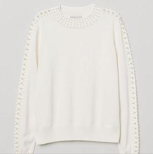 Bead-embroidered Sweater